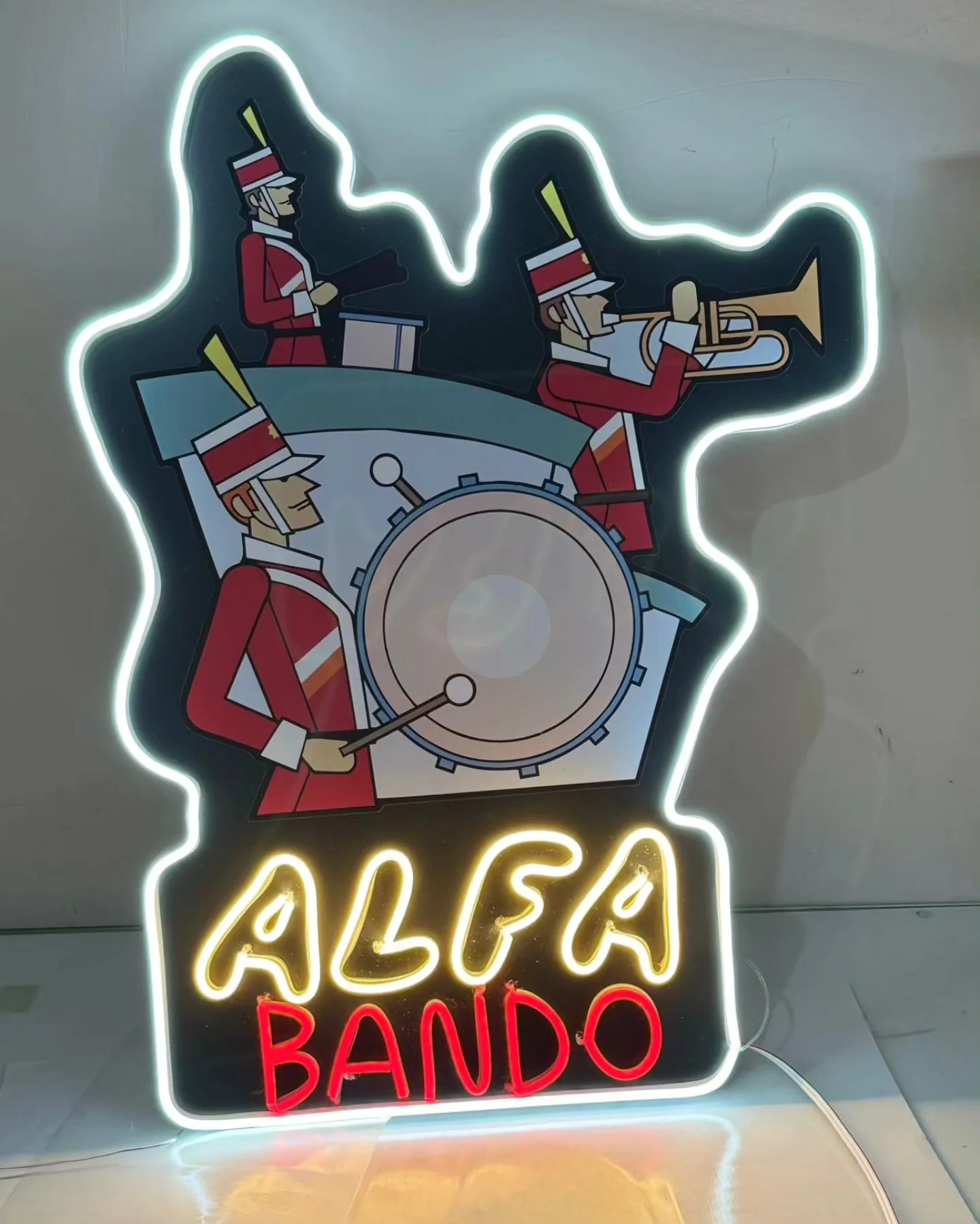 Alfa Bando LED Neon Tabela, Uşak